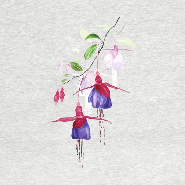 purple red fuchsia flower by colorandcolor